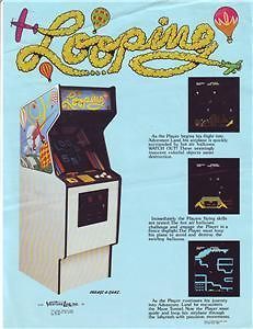 1980s VENTURE LINE LOOPING VIDEO ARCADE GAME ORIG FLYER