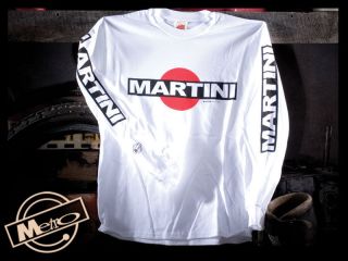 Metro Racing Martini Vintage Motorcycle Mens Long Sleeved T Shirt