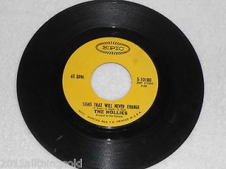 THE HOLLIES Carrie Anne / Signs That Will Never Change 1967 EPIC 45RPM