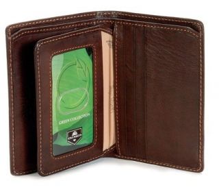 Italian Leather Prima Front Pocket Wallet with I.D. Flap Card Case