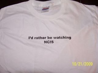 rather be watching NCIS HEAVYWEIGHT QUALITY SHIRT