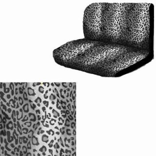 2pc Set Leopard Cheetah Gray Grey Animal Print 1 Rear Bench Row Van