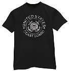 US United States Coast Guard USCG B&W Tee Shirt T shirt
