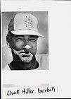 1984 Chuck Hiller St Louis Baseball close up Press Phot