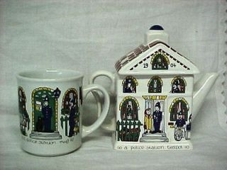 English Life Wade Teapot Cup Made in England Police Station Perfect