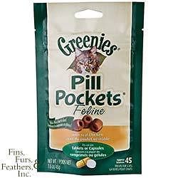 Pill Pockets Feline 4 packs 180ct. Freshness GTD