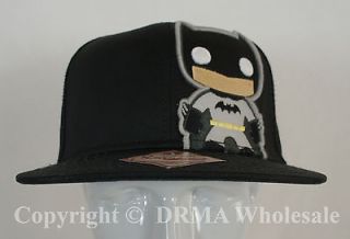 Authentic DC COMICS BATMAN FUNKO Embroidered Snapback Hat Cap Flatbill