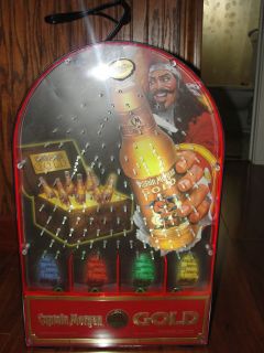 Captain Morgan Gold, wall, pinball game, 2002, treasure chest, lighted