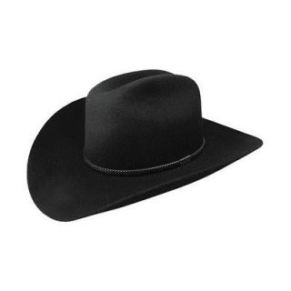 Resistol Midway Black Wool Western Hat RW01090740   Size 7 1/8