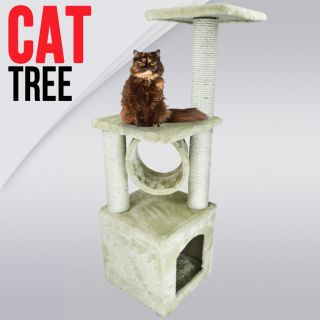 Cat Tree Post Furniture 36 Level Condo Scratching Pet House Beige