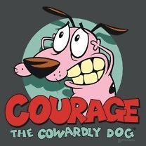 Cartoon Network Courage the Cowardly Dog Courage Picture Tee Shirt