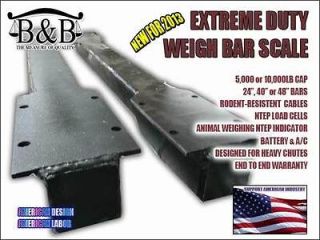 EXTREME DUTY WEIGH BAR SCALE   CATTLE CHUTES, PLATFORM, SQUEEZE CHUTE