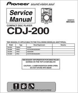 Pioneer CDJ 200 Service Manual