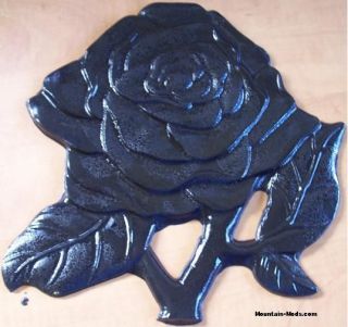 Concrete Cement Flower Rose 12 Stamp Texture Mat Form Inlay BORDER