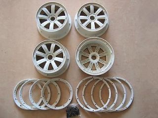 WHEELS WITH ALLOY RING by MadMax FOR 1/5 HPI KM BAJA 5B RC CARS