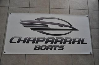 CHAPARRAL BOATS Banner 24 * 48 White with Stickers DECAL Boat