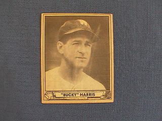 Newly listed STANLEY BUCKY HARRIS 1940 Play Ball #129