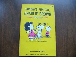 Charles Schulz Peanuts Vintage1st First Edition Sundays Fun Day
