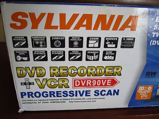 FULLY LOADED * Sylvania DVR90VE DVD Recorder DVR VHS VCR PLAYER COMBO