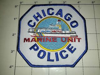 Diving Dive Team Rescue Fire Dept Chicago Marine Unit Police Patch