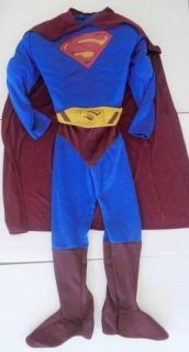 Superman Halloween Costume medium 8 9 10 Rubies Muscle chest belt
