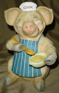 Large PIG Piggy COOK French COUNTRY Staute CHAPMON Barn