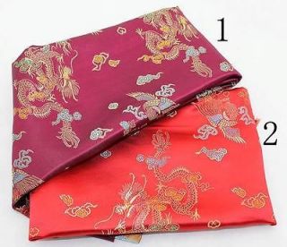 Chinese Material Wholesale Silk brocade Satin Fabrics Dragon and