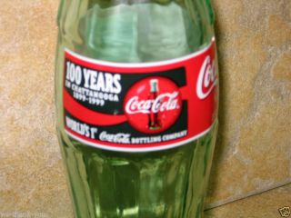 COCA COLA Bottle 100 Years In Chattanooga 1899 1999
