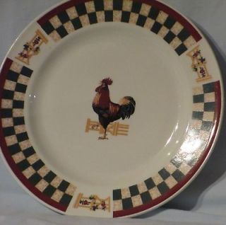 Betty Crocker Country Inn Rooster Dinner Plates set of 4, by Citation