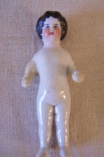 Lovely Antique 4 inch Frozen Charlotte Doll  As Found