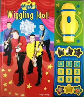 THE WIGGLES * WIGGLING IDOL LARGE NEW BOOK WITH SOUND & MICROPHONE