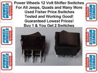 USED POWER WHEELS SHIFTER SWITCHES 00801 1772   AUCTION IS FOR TW0