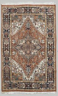 Gorgeous Modern Indo Persian Hand Knotted Wool Rug 58 x 89