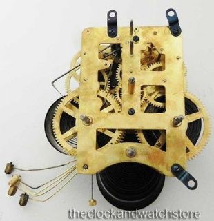 WATERBURY LARGE 3 PLATE WESTMINSTER CHIME CLOCK MOVEMENT FOR PARTS