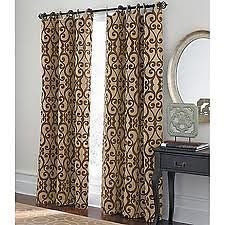 Cindy Crawford PALAIS SCALLOPED GROMMET Panel Curtain LINED 50W