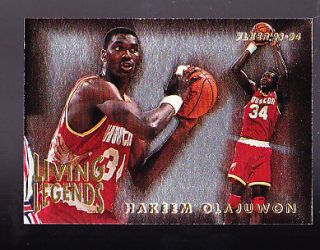 1994 Fleer #5 Basketball Hakeem Olajuwon Card.#R2628.