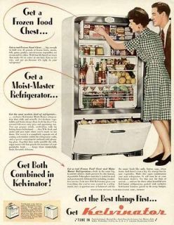 1910 Ad White Mountain Chest Refrigerators Maine Mfg   ORIGINAL