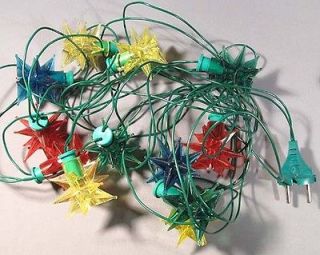 Garland Electric Christmas Light Star Russian Old Vintage Soviet New