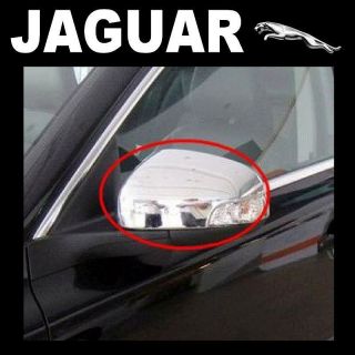 NEW PAIR Jaguar X Type Chrome Side Door Mirror Covers Facelift Model