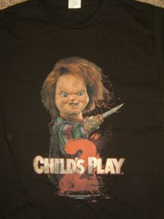New Childs Play 2 Movie Heres Chucky With Knife T Shirt