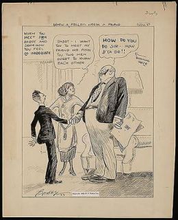 Photo Comic Strip,c1923,Claire Briggs,Meeting HER daddy