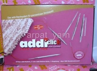 Click Lace Long Tips Interchangeabl​e Circular knitting Needles Set