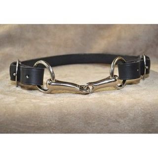 Clever With Leather Snaffle Bit Belt   Black, Brown & Tan   Different