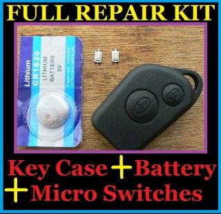 Citroen Saxo Picasso Xsara Berlingo Remote Alarm Key Fob Case FULL