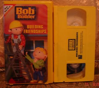 Bob the Builder Video BUILDING FRIENDSHIPS Video Vhs SHIP UNLIMITED