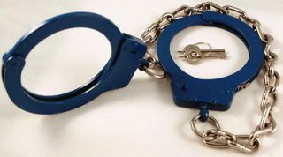 CTS Hiatt Thompson 9000 Blue Police Leg Irons Prison Shackle