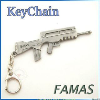 MINIATURE Automatic rifle Gun KeyChain ring Gift FAMAS