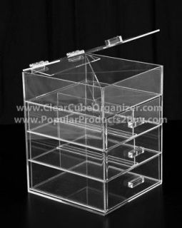 Newly listed Acrylic Makeup Organizer Cube   6 Tier Drawers Clear