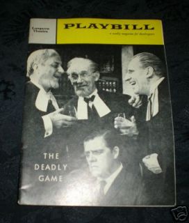 THE DEADLY GAME Pat Hingle,Claude Dauphin,Max Adrian,Ludwig Donath 60