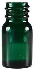 ml Mini Boston Round Green Glass Bottles w/Caps #25